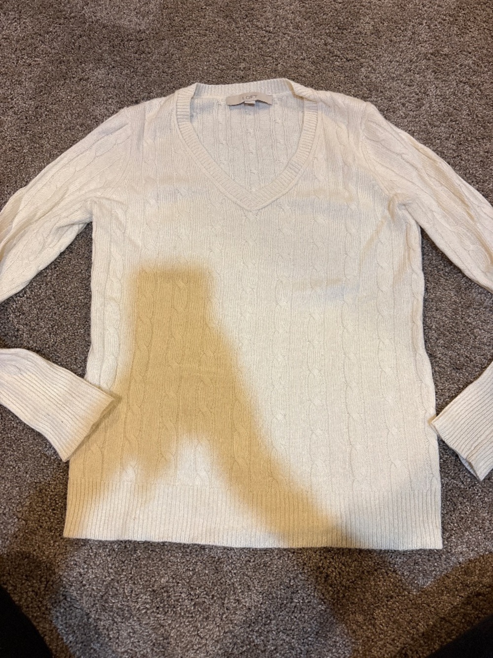 AnnTaylor LOFT cable sweater - size S